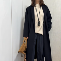 GUとユニクロを賢く取り入れて。ネイビーが基調の洗練した冬の着こなし術【40代の毎日コーデ】