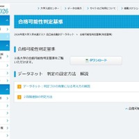 【共通テスト2026】データネット「合格可能性判定基準」