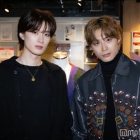 モデルプレスの取材に応じた山中柔太朗、高松アロハ（C）モデルプレス