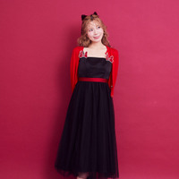 ミニー／リボンキャミワンピース（Black）￥14,500