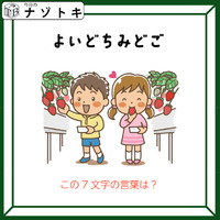 クイズです！「よいどちみどご、とは？」イラストはいちごがりですね【難易度LV３.・中辛】