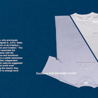 A.P.C.別注TシャツをFREAK’S STOREが3月中旬発売。シンプルで洗練されたロゴがデザイン