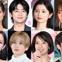 （上段左から）山下美月、高橋文哉、桜田ひより、イ・ソンギョン（下段左から）パク・ミニョン、八木勇征、池端杏慈、ナム・ジュヒョク（C）モデルプレス