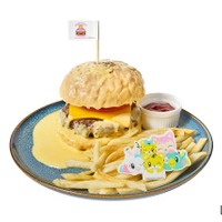 チーズメルトバーガー＆Shimajiro　(c) Benesse Corporation 1988-2026 / しまじろう