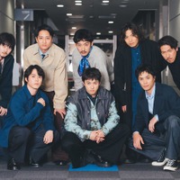 （後列左から）栁俊太郎、藤原季節、上杉柊平、宮崎秋人、岩永ひひお（前列左から）細田佳央太、山田裕貴、鈴木伸之（C）THE SEVEN／撮影：ENO