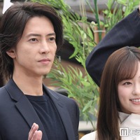 映画「正直不動産」キックオフ地鎮祭＆完成報告【正直】会見に出席した山下智久、福原遥（C）モデルプレス