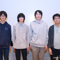 IOI 2026日本代表選手　（左から）筧さん、辛嶋さん、木村さん、平澤さん