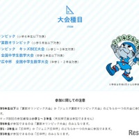 大会種目について