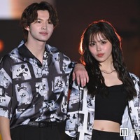 おさき＆今井暖大、シミラールックで姉弟ランウェイ 仲良くオソロポーズも【超十代2026】