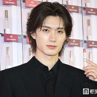 「YSL LOVENUDE HOTEL TOKYO SECRET CHECK-IN」に来場した山中柔太朗（C）モデルプレス