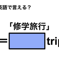 英語で「修学旅行」は何て言う？