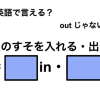 英語で「服のすそを入れる・出す」は何て言う？