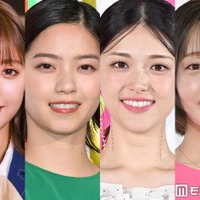 （左から）和田まあや、西野七瀬、松村沙友理、能條愛未（C）モデルプレス