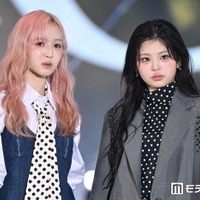 ME:I・SUZU（山本すず）＆RINON（村上璃杏）、ドットのリンクコーデで登場 笑顔封印ランウェイに反響「ギャップに悶絶」「表情に釘付け」【ガルアワ2026SS】