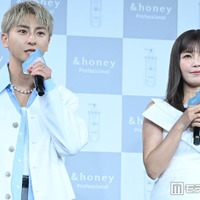 AAA與真司郎・宇野実彩子、同時に新ヘア初公開 與は「6～7年ぶり」ブロンドに・宇野は美スタイル際立つドレス姿