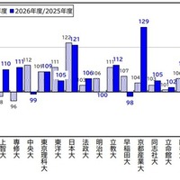 主要私立大学 志願状況概況