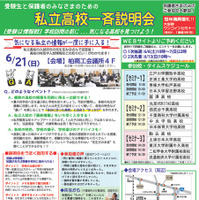 【高校受験2027】専大松戸など15校「私立高校一斉説明会」6/21