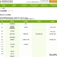 私立中学校の入試情報