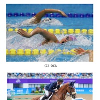 都内で開催される水泳と馬術 (c) OCA