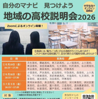 自分のマナビ見つけよう「地域の高校説明会2026」パンフレット