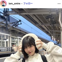 「今日好き」表すみれ、ナポレオンデザインのノースリ姿披露「色白で眩しい」「上品さとカジュアルさが素敵」と絶賛の声