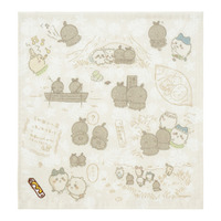 刺繍入りガーゼハンカチ　各880円