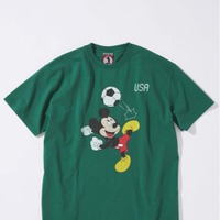 MICKEY MOUSE / ミッキー マウス 別注 サッカー プリント Tシャツ ©Disney