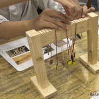 縄文時代のあんぎん編みと弥生時代の原始機に挑戦！（横浜美術大学）