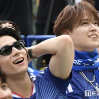 試合への熱狂が全身から溢れ出る西洸人、静かに噛みしめる白岩瑠姫（C）モデルプレス