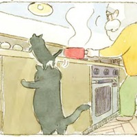 なぜ落とす⁉ 仕込みをするマスターの横に、2匹の黒い影が忍び寄り…【深夜３時のくろねこ喫茶 #４】