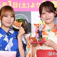 「Happyくじ『ズートピア』10thアニバーサリー商品発表会」に出席した瀧脇笙古、高松瞳（C）モデルプレス