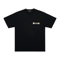 ちいかわ×オリオンビール シーサーのおみやげやさん Tシャツ ブラック_カンパ～イ／©nagano©Uema©Orion