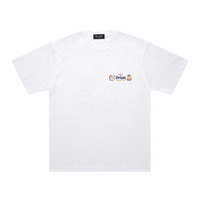 ちいかわ×オリオンビール シーサーのおみやげやさん Tシャツ ホワイト_カンパ～イ／©nagano©Uema©Orion