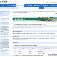 令和9年度 千葉県公立高等学校第1学年生徒募集定員について