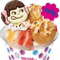 ミルキーシュークリームサンデー850円（C）2026 FUJIYA CO．，LTD．