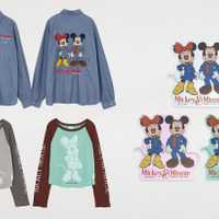 デニムシャツ／ラグランスリーブロンT／ステッカー「Disney SERIES CREATED by MUS」©DISNEY
