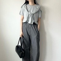 【ユニクロ・GU】全身グレーコーデ。ワントーンを洗練見えさせる鍵は”濃淡”【40代の毎日コーデ】