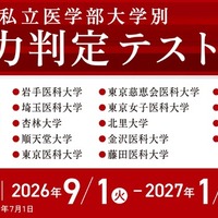 私立医学部大学別 実力判定テスト