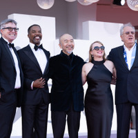 クリストファー・フレイ、ロドニー・ヒックス、塚本晋也、フィリッパ・フレイ、ジェフリー・ラッシュ © Kazuko Wakayama