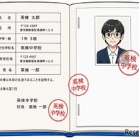 有効な事例…余白がない場合：増補ページに写真が糊などで貼付され、原本と増補ページの境目、顔写真に割印がされている場合