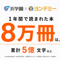 ヨンデミー導入後、浜学園で1年間に読まれた冊数