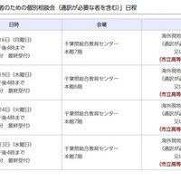 海外現地校出身者のための個別相談会（通訳が必要な者を含む）