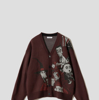 トリック・オア・トリート｜ジャカードニットカーディガン／¥7,900