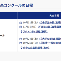 第74回全日本吹奏楽コンクールの日程