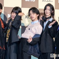 モナキ、シックな黒スーツ姿で登場「テーマは“エロさ”」吹替オファーはバズった当初 おヨネの滑舌は事前確認【BOSS／ボス】