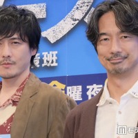 ドラマ9「ボーダーズ 警視庁特殊事件対策班」記者会見に出席した中村俊介、眞島秀和（C）モデルプレス