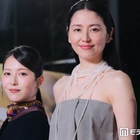 浜辺美波＆長澤まさみ、華やかドレス姿でレカペ降臨 “事務所の先輩”長澤との共演に浜辺が緊張「めちゃくちゃ噛みました」【ゴジラ-0.0】