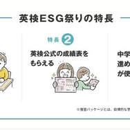 英検ESG祭りの特長