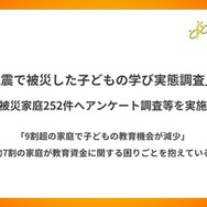 能登半島地震で被災した子どもの学び実態調査