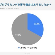 今まで学校以外でプログラミングを習う機会はありましたか？